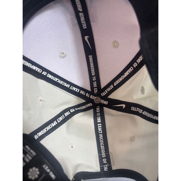 University of Arizona Nike Dri-fit Club Cap Adjustable Breathable White/Tan Hat - Picture 9 of 10